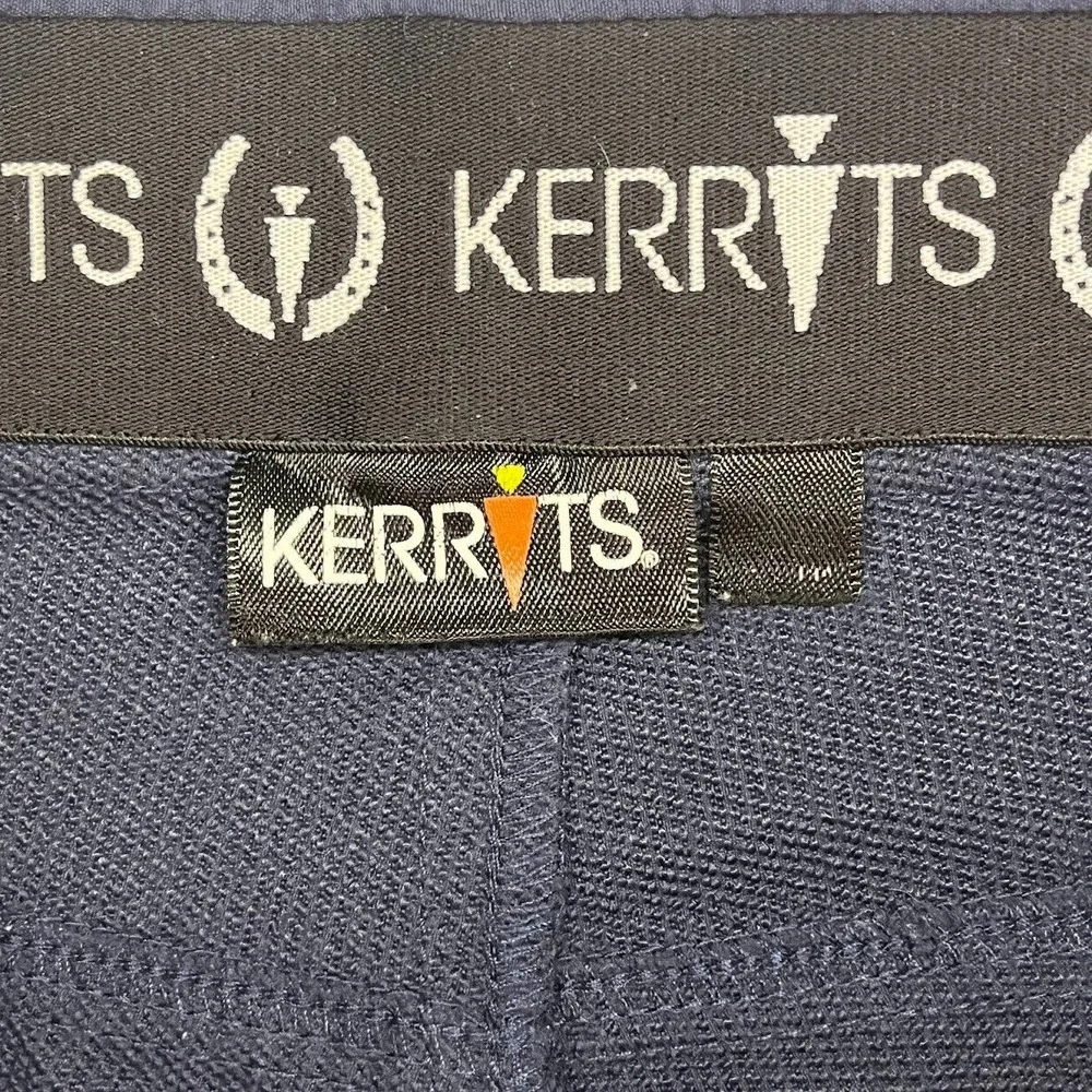 Kerrits Kids Navy Blue Knee Patch Equestrian Riding Breeches Pants Size L